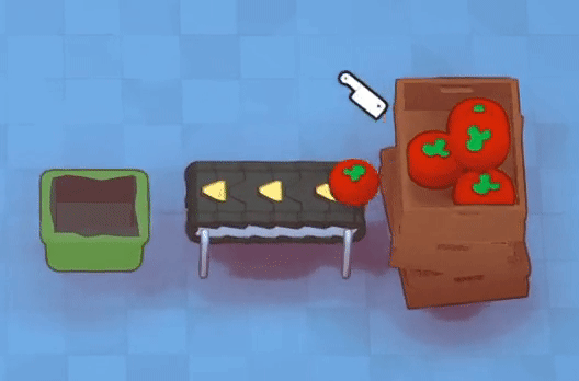 Tomatoes are discarded in a Compactor Bin