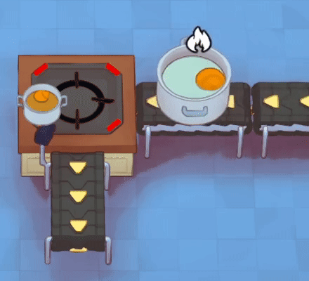 Broth is cooked on a Danger Hob and idles without burning