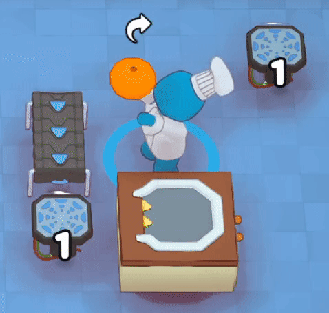 A mandarin is fully portioned without being teleported