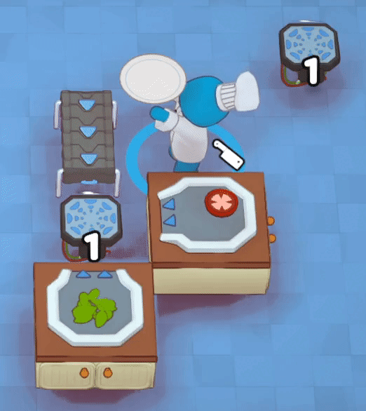 Only one Combiner interacts before the item is teleported