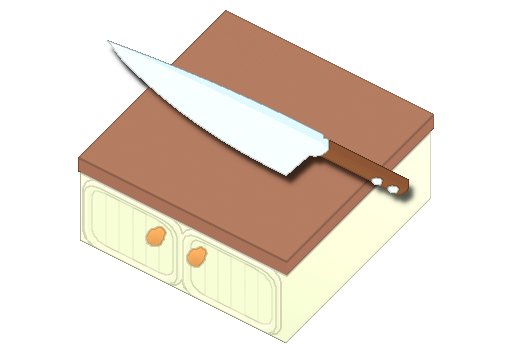 Counter and Sharp Knife